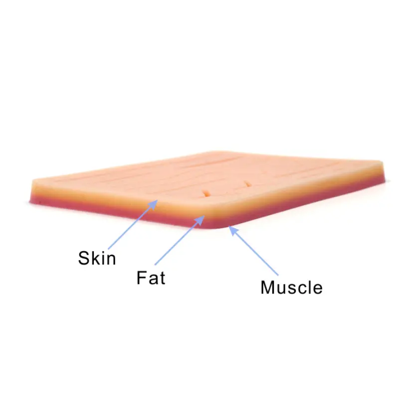 Kit pratica pad di sutura chirurgica, modulo pratica pad di sutura cutanea, kit di sutura per l'allenamento